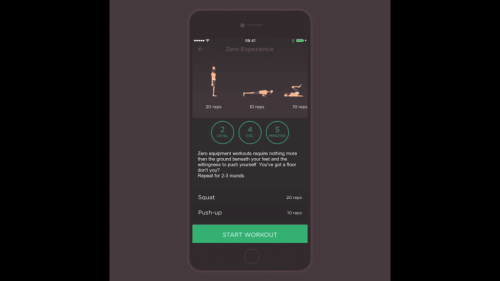 キャリステニクス(自重トレーニング)を学ぶアプリ